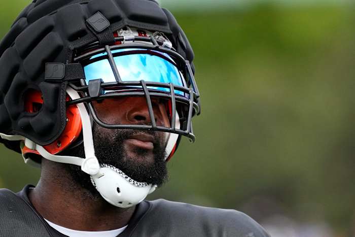 Cincinnati Bengals linebacker Germaine Pratt (57) walks between stations during training camp practice at the Paycor Stadium practice facility in downtown Cincinnati on Wednesday, Aug. 10, 2022. Bengals Training Camp